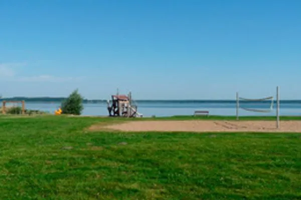 Strand  Ferienhaus Fleesensee