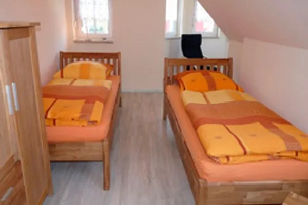 Schlafzimmer  Ferienhaus Fleesensee