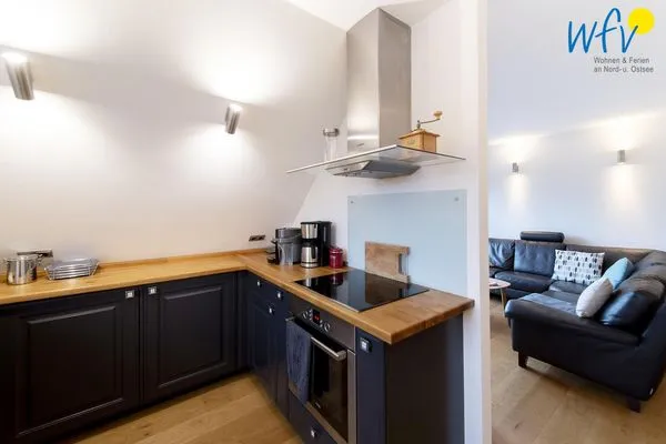 Küche / Küchenzeile Haus Greune-Stee 49 Ferienwohnung Südstrandkrabbe