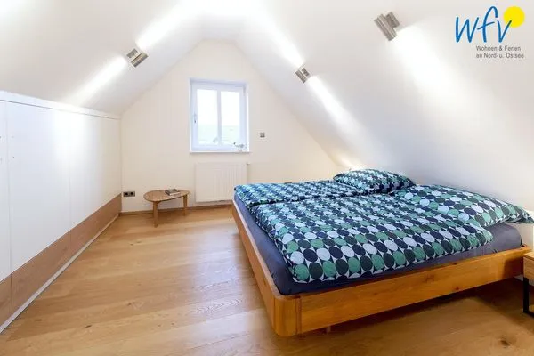 Schlafzimmer Haus Greune-Stee 49 Ferienwohnung Südstrandkrabbe