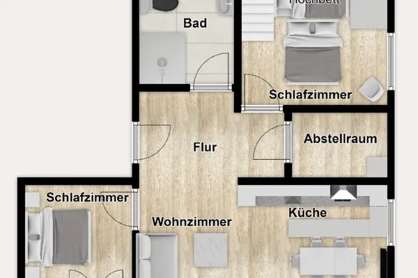 Grundriss Blanker Hans Ferienwohnung 4
