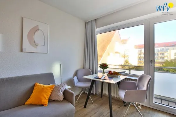 Wohnzimmer Haus Meeresluft Ferienwohnung Seepferdchen