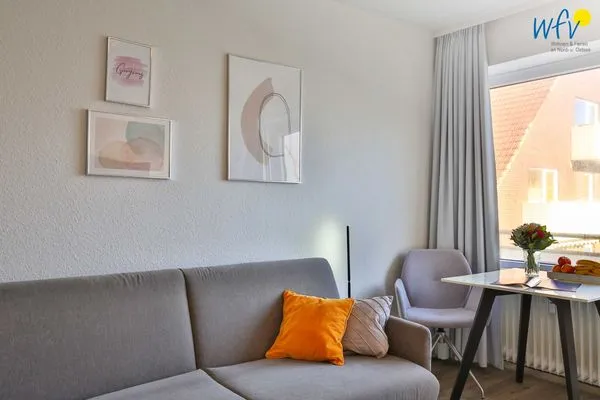 Wohnzimmer Haus Meeresluft Ferienwohnung Seepferdchen