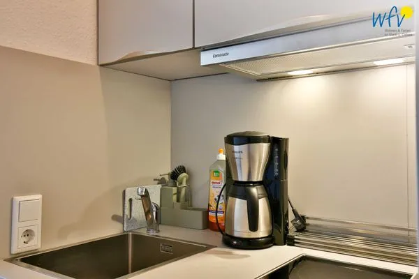 Küche / Küchenzeile Haus Meeresluft Ferienwohnung Seepferdchen