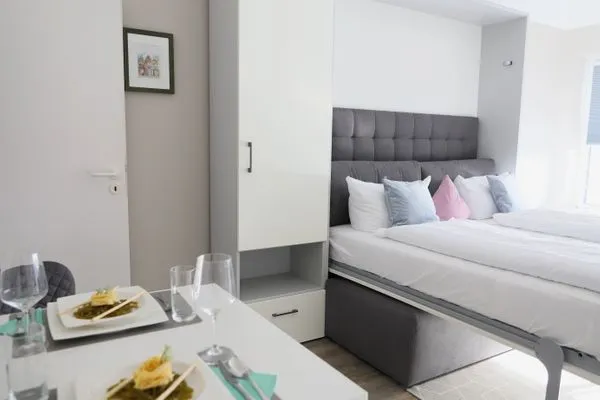 Wohnzimmer  Kjeirstr. 34, Whg. 17, Haus Atlanta, SeeTied