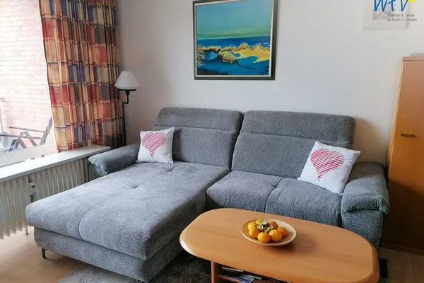 Wohnzimmer Haus Reedestraße 25-27 Ferienwohnung Borkum-Liebe