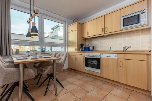 offene Küche Residenz am Strand Wohnung 4-61