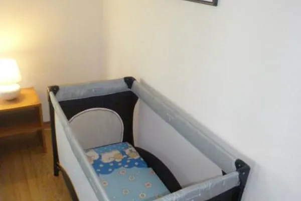 Schlafzimmer Haus Dünenrose Ferienwohnung Seestern