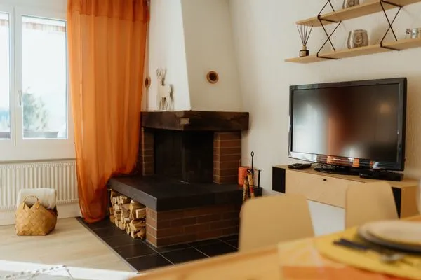 Fireplace  Apartment Enzian