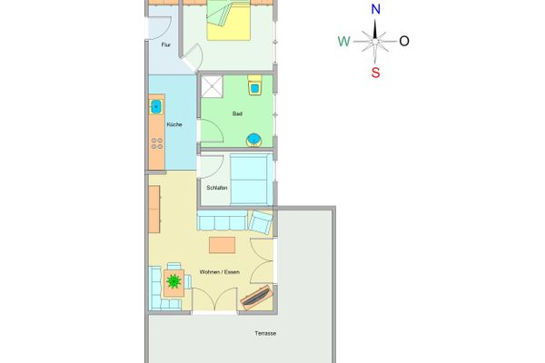  Appartementhaus Meeresblick Fewo E.11 Kühlungsborn-West - Grundriss