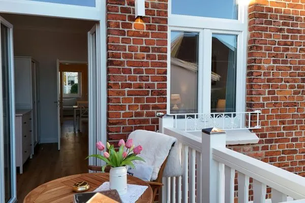 Balkon  Villa Johanna  App.1 - mit zwei Balkonen & Garten - nur wenige Schritte vom Strand