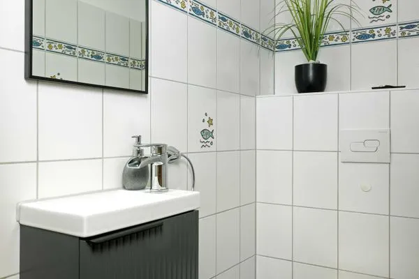 Gäste-WC Doppelhäuser Timmendorf Strand Haus Neptun