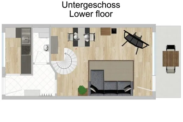 Untergeschoss  Auszeit in den Alpen