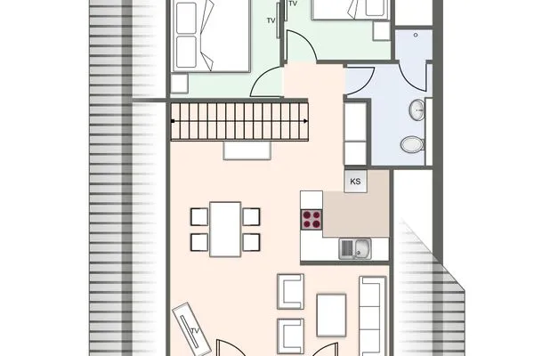 Alte Schule Westerhever Süderdeich SPO Umland - Grundriss