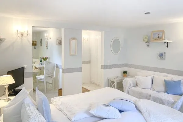 Wohnzimmer  Haus Anholt App. 31 - kleines Appartment mit Landhausküche