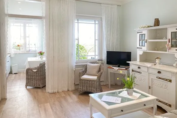Wohnzimmer  Haus Anholt App. 33 - hübsche Veranda & Strandnähe genießen