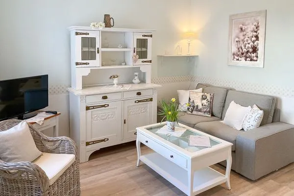 Wohnzimmer  Haus Anholt App. 33 - hübsche Veranda & Strandnähe genießen