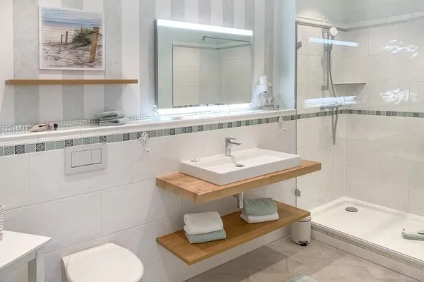 Badezimmer  Haus Anholt App. 33 - hübsche Veranda & Strandnähe genießen