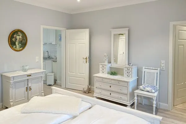 Schlafzimmer  Haus Anholt App. 35 - Strand in 50 Metern Appartment mit kleinem Meerblick