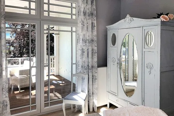 Schlafzimmer  Villa Svanen App. 2 - Frühstücken mit Blick aufs Meer - Urlaub mit einzigartigem Meerblick