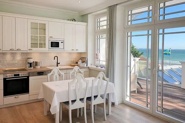 Wohnzimmer  Villa Svanen App. 2 - Frühstücken mit Blick aufs Meer - Urlaub mit einzigartigem Meerblick