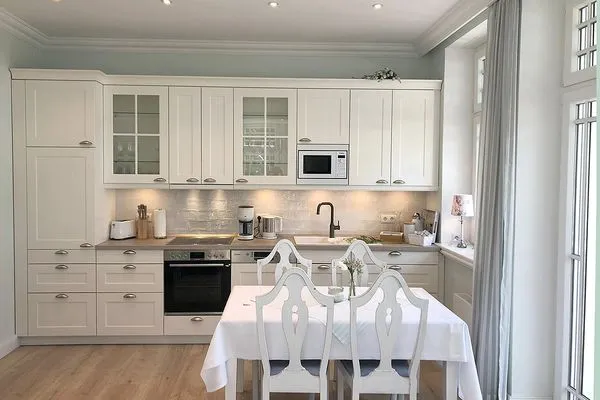 Küche / Küchenzeile  Villa Svanen App. 2 - Frühstücken mit Blick aufs Meer - Urlaub mit einzigartigem Meerblick