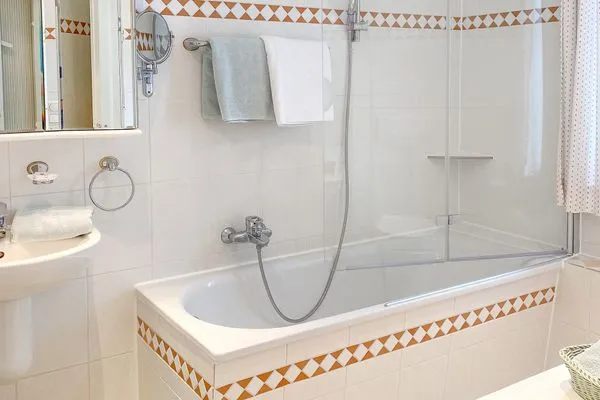 Badezimmer  Haus Anholt App. 37 - gemütliche Wohnung mit Balkon & Teilmeerblick