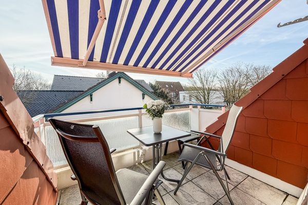  Ferienwohnung Seestern Norderney-Stadt - Balkon