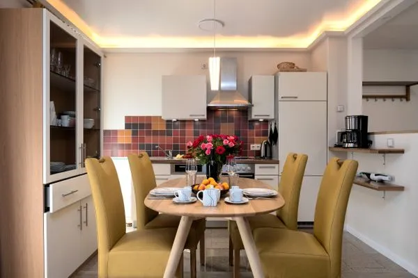 Küche / Küchenzeile  Villa Nause, Ferienwohnung Buchenfreund mit Spa und Freizeit