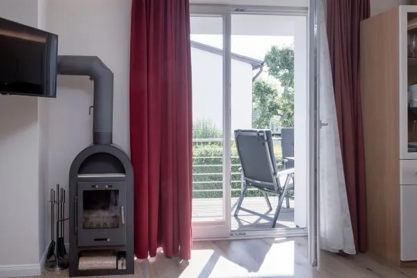Kamin-/Ofen  Villa Nause, Ferienwohnung Buchenfreund mit Spa und Freizeit