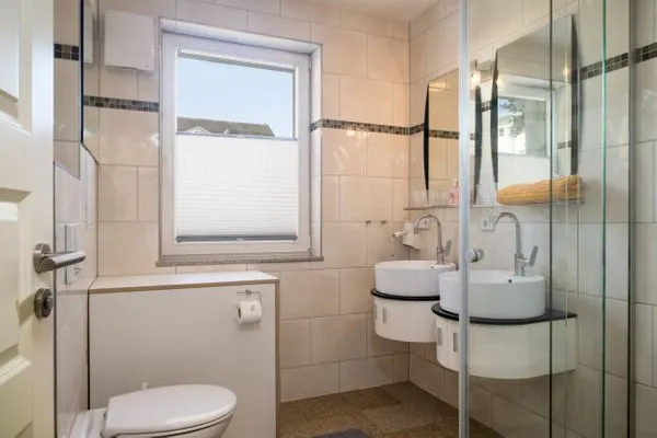 Badezimmer  Villa Nause, Ferienwohnung Buchenfreund mit Spa und Freizeit