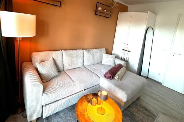 Wohnzimmer  Ferienwohnung 334, Morgensonne