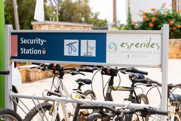 bicycles of the holiday homes  Esperides by the sea