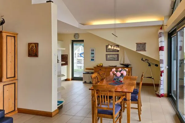 Wohnzimmer  Villa Friede-Marie, Penthouse Lenea - herrlicher Meerblick über die Ostsee