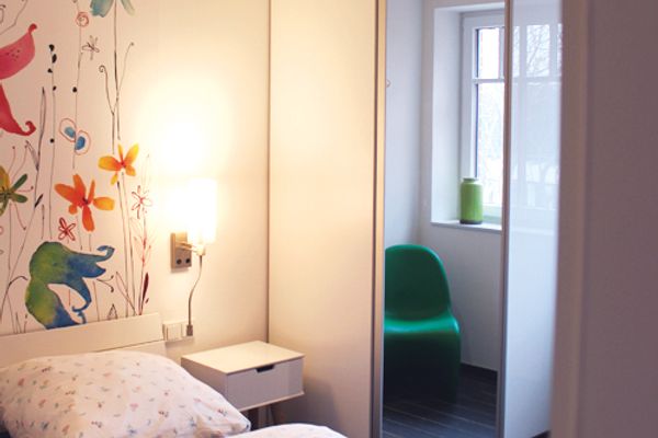 Bootshaus I Ferienwohnung Unter Fischen Wangerooge - Schlafzimmer