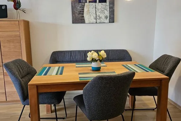 Wohnzimmer Feriendorf Hochbergle Haus 142 - Lechseeblick