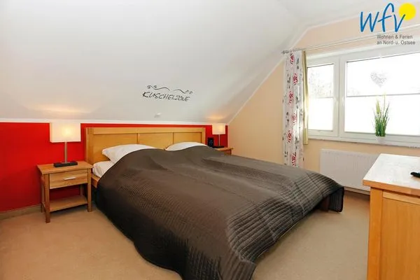 Schlafzimmer Fischerhaus Ferienwohnung Nemo