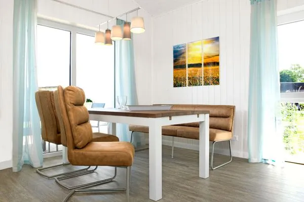 Wohnzimmer Dänisches Ferienhaus am Salzhaff, Ferienhaus "Midsommar"