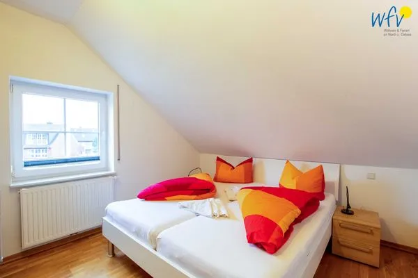 Schlafzimmer Ferienhaus Upholmstraße 105a Röverland