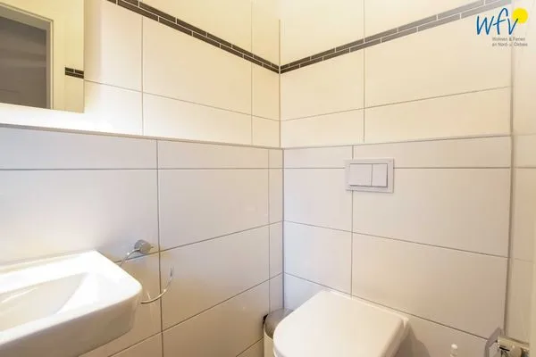 Gäste-WC Ferienhaus Upholmstraße 105a Röverland