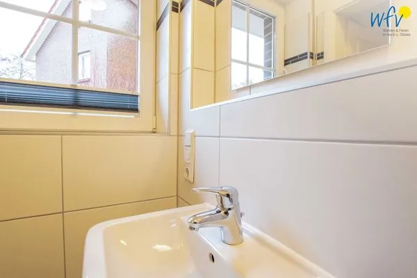 Gäste-WC Ferienhaus Upholmstraße 105a Röverland