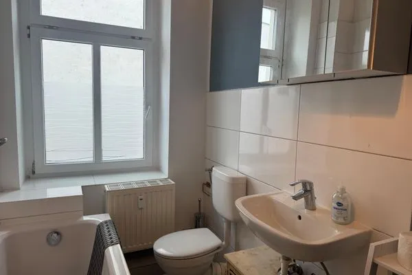 Badezimmer  Gemütliches Appartement "Maria" in Zeitz mit 3 Schlafzimmern