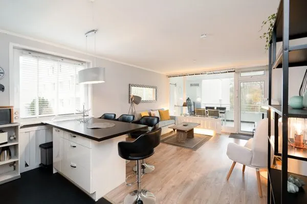 Wohnzimmer  Ferienwohnung "StrandPause 52"