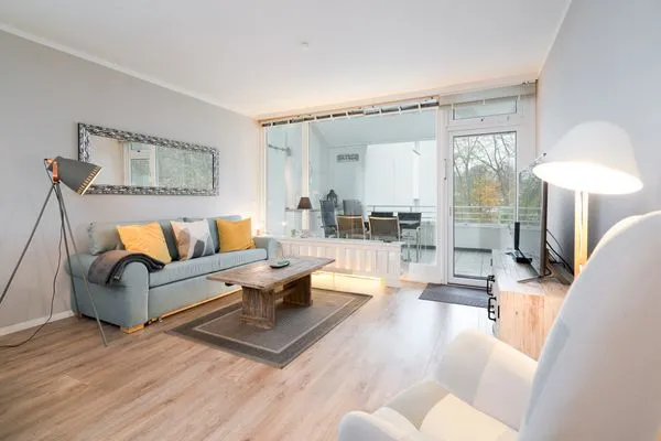 Wohnzimmer  Ferienwohnung "StrandPause 52"