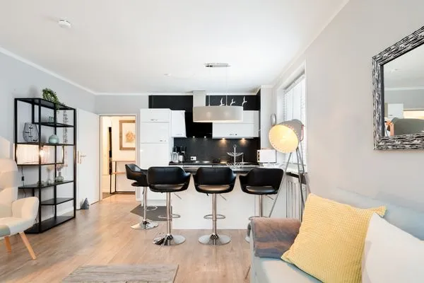 Wohnzimmer  Ferienwohnung "StrandPause 52"