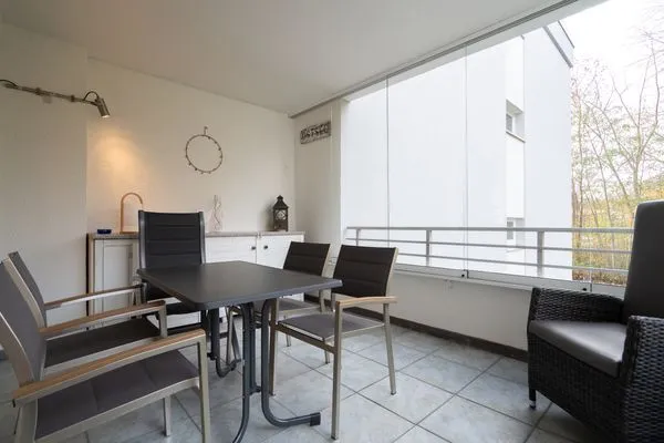 Balkon  Ferienwohnung "StrandPause 52"