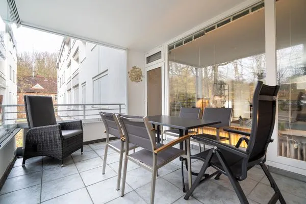 Balkon  Ferienwohnung "StrandPause 52"