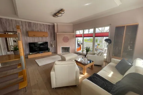 Wohnzimmer  Villa Seestern - Ferienhaus mit Meerblick
