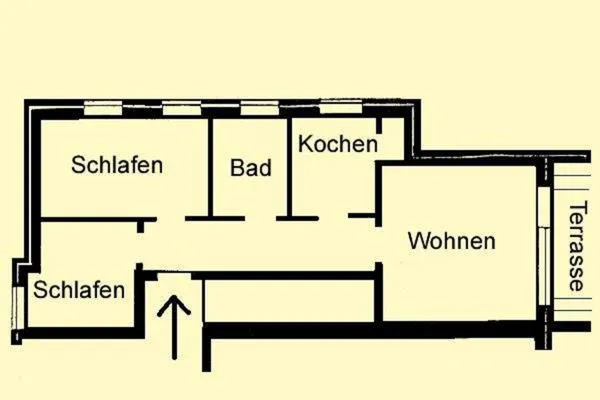 Grundriss  Bredland 11 - Whg. "Am Meer"