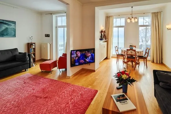 Wohnzimmer  Meerblick-Ferienwohnung - Villa Bertha's Heim
